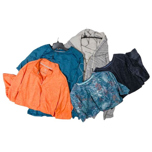 Lot of 5 Tommy Bahama Activewear Beachwear Shirt Mens XL